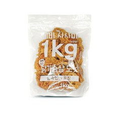 테비사사미 닭가슴살 도넛 1kg 강아지 간식 대용량 1kg, 1개