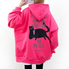 [6XL 2COLOR] 바이더캣 빅사이즈 후드티 (기모ver.) 55~99까지 오버사이즈 남여공용 홈웨어 겨울 박스 후드