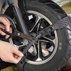 오토바이 스노우체인 케이블타이 광폭 겨울 빙판길 타이어 미끄럼방지 이륜차 논슬립, 1개