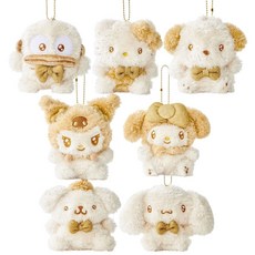 산리오 반짝 골드 가방고리 키링 인형 헬로키티 한교동 폼폼푸린 시나모롤 포차코 쿠로미 굿즈 선물 백꾸 8cm