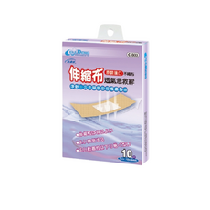 貼立舒 伸縮布透氣急救絆 #3333 舒適透氣 保護傷口 居家外出必備, 1個, 10個裝