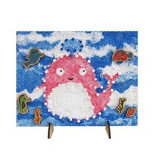 (TD) 볼클레이 우드 펜던트 고래 액자 - 1인세트