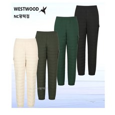 웨스트우드 웨스트우드 겨울 여성 바지 우먼 베이직 퀼팅 패딩 조거 팬츠 WO4WMPD556