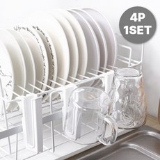 보통의 날들 걸이형 컵 텀블러 건조대, 4개, 화이트