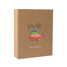 감성 포토앨범 레인보우 사진첩 5x7인치, 고래