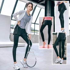 【BODYAIR】假兩件式運動九分褲