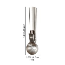 不銹鋼冰淇淋勺子挖球器, 小號-銀色挖球器（含opp袋）, 1個