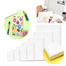 면천캔버스 무지 액자 가왁구 정사각형 직사각형 캔버스 1~9호, 2호.12x12