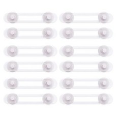 아이엘 다용도 잠금장치 18cm, 투명, 12개