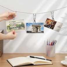 다용도 후크걸이 엽서 집게 스텐집게
