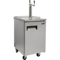케고 HBK1XS2 투 수도꼭지 상업용 케게레이터 케그 맥주 디스펜서 스테인리스 스틸, 1, Stainless Steel