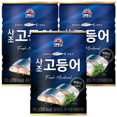 사조 고등어 / 통조림, 3개, 300g