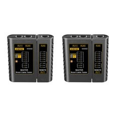 ANENG M469D 케이블 랜 테스터 네트워크 케이블 테스터 RJ45 RJ11 RJ12 CAT5 UTP 랜 케이블 테스터 네트워, 01 2PCS Black