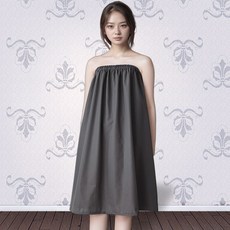 베드스토리 면혼방 미용가운, 면혼방 고객가운(찍찍이_진회색), 1개