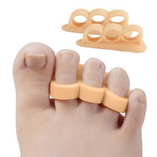 낮밤 겸용 편안한 실리콘 발가락 분리기 2P, 1세트