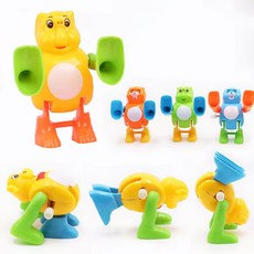 재밌는 덤블링 애니멀 태엽 장난감 걸어다니는 곰 코끼리 피규어, 랜덤, 1개