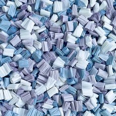 懶懶喵 軟糖紙粒 倉鼠紙粒 無塵紙粒 無塵墊料 吸水紙粒 倉鼠紙墊料 低敏 無粉塵 蜥蜴 守宫 蛇, 1個, 長春花藍450g, 450g