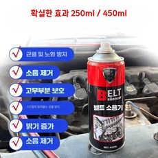 타이밍 벨트 균열 고무 노화 방지 소음 왁스 스프레이, 1개, 벨트 보호제 250ML