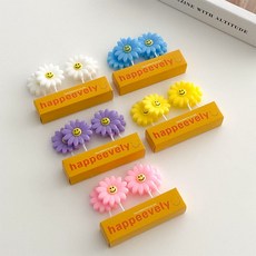 하피블리 데이지초 4P 생일초 파티 케이크초, 1개, 데이지초4P_화이트