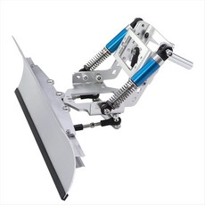 Snowplow 조정 가능한 알루미늄 쟁기 블레이드 1/10 RC 크롤러 Axial SCX10 III 90046 TRX4 Defender Redcat 쟁기 트럭, 은