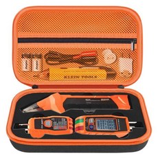 클라인 공구용 하드 케이스 ET310 AC 회로 차단기 파인더 전기 테스터 및 80041 콘센트 수리 도구 키트 RT250 GFCI 액세서리 공구 보관 정리 가방(케이스 전용), Black, 1개