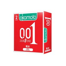 岡本 001 ZERO ONE 至尊勁薄保險套, 1個, 2個裝, 岡本 001 至尊勁薄【2入】