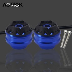 앞바퀴 액슬 포크 슬라이더 충돌 낙하 보호대 패드 K1300S K1300R K1300GT K1600B K1600GT K1600GTL 오토바이 액세서리, Front Blue