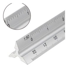 건축 알루미늄 금속삼각형자 엔지니어 눈금자 TBZ 건축 30cm, 금속삼각형자 GD08768