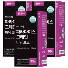 비디피랩 파라다이스 그레인 버닝 프로 HACCP 인증, 3개, 60정