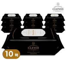 [클레보스] 에센셜 아기 물티슈 캡형 (65평량) 74매 X 10팩, 70매, 10개