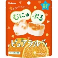 일본젤리 일본간식 150엔 카바야 퓨어랄 구미 오렌지 1상자 8개입 일본매장상품