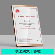森林優選 原木 證書框 相框, 1個, 實木款-沙比利木-金色豎式,A4 210*297mm