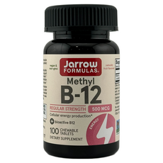 Jarrow Formulas 메틸 B-12 500 mcg 체리 로젠지, 100개입, 1개, 100정