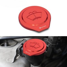 Bevinsee 알루미늄 윈드실드 와셔 유체 저장소 캡 E81 E82 E84 E87 E88 E90 E91 E92 E93과 호환 와셔 저장소 캡 교체 61667264145, red