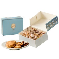 [옵스] 쿠키세트 2호 고급 수제 디저트 간식 쿠키 돌잔치 웨딩 결혼식 조문 퇴사 단체 기업 행사 답례품 선물, 1개