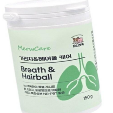 고양이 헤어볼 제거제 영양제 마시캣독 미유케어 150g 브레스 케어, 1개
