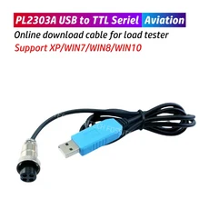 PL2303A USB-TTL 직렬 케이블 EBC EBD 부하 테스터 온라인 다운로드 미니 항공 4 코어 커넥터, [01] Aviation 4-core