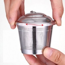 쿠킹홈 스텐 다시망 6.5cm 원통형 멸치육수용 고리형 304스테인리스 촘촘망, 1개