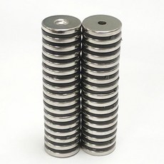 [제이스마그네트] D20x3T(6.5x4.2) 네오디움 원형사라자석, 34개