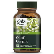 Gaiaherbs 牛至油素食液態植物膠囊, 60顆, 1罐