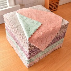 극세사 벨벳 양면 요술 행주 25x2 일회용 세균닦는 카페 주방 청소 도구, 1개