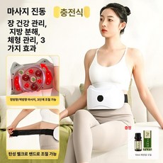 복부 마사지기 허리운동기 다리 마사지 트레이닝 휴대용 복근강화기 허리 제품 기본 선물, 2. 충전식 아르테미시아오일 진동마사지