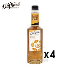 다빈치 로스티드 아몬드 시럽 750ml, 4개