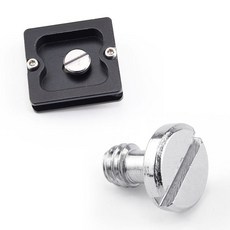 삼각대 헤드 플레이트 1/4 나사 고정 볼트 카메라 마이크 조명_ 2027686EA