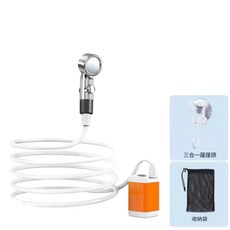 戶外便攜電動淋浴器 3秒開關 IPX7防水 輕巧305G, 方形7500毫安