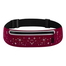 運動腰包女跑步手機腰包男隱形防盜包防水腰包輕薄款健身小腰帶包, 034酒紅, 1個