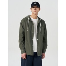 매장정품 에잇세컨즈 8SECONDS 코튼 후드 셔켓 카키 (264364CY3H) 264364CY3H 208358