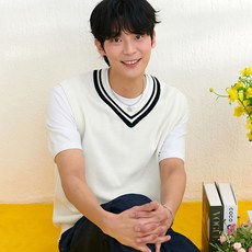 체이스컬트 남자 브이넥 니트조끼