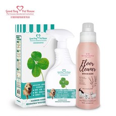 GBPH好寶貝 汪汪潔淨防護組 All in One寵物除臭噴霧 地板清潔劑500ml, 1個, 綠野仙蹤
