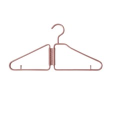 데일리온 공간활용 접이식 옷걸이 20개 1세트, 살구